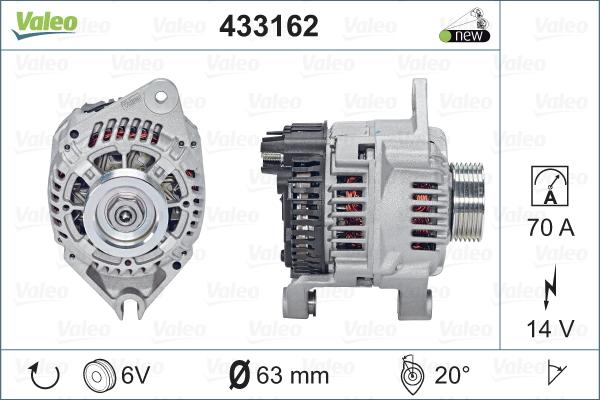 Valeo 433162 - Laturi inparts.fi