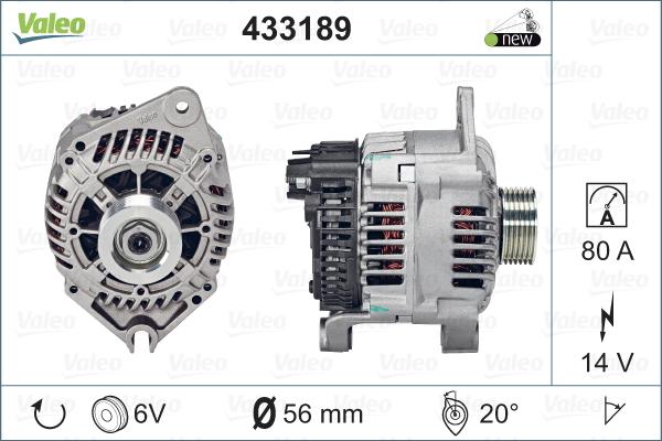 Valeo 433189 - Laturi inparts.fi