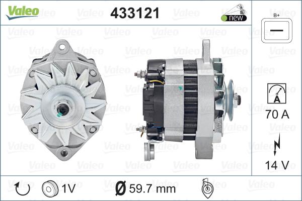 Valeo 433121 - Laturi inparts.fi