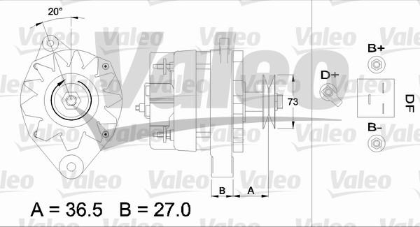 Valeo 433395 - Laturi inparts.fi