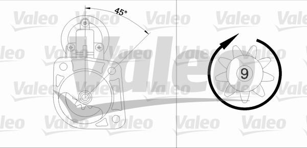 Valeo 433349 - Käynnistinmoottori inparts.fi