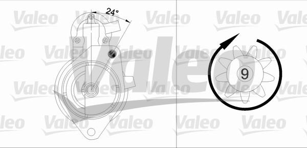 Valeo 433344 - Käynnistinmoottori inparts.fi