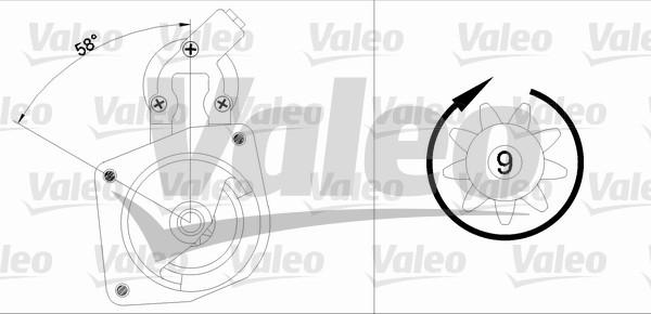 Valeo 433348 - Käynnistinmoottori inparts.fi