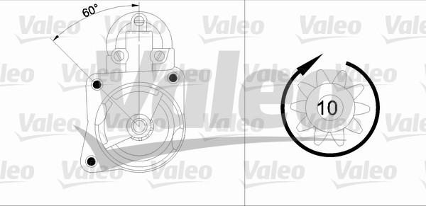 Valeo 433347 - Käynnistinmoottori inparts.fi