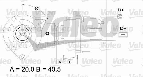 Valeo 433351 - Laturi inparts.fi