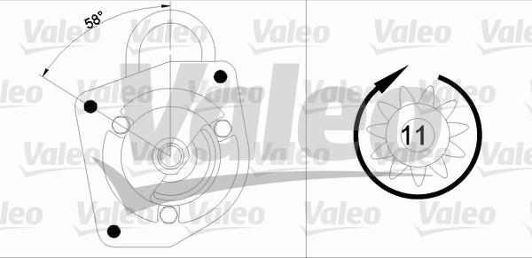 Valeo 433301 - Käynnistinmoottori inparts.fi