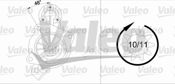 Valeo 433339 - Käynnistinmoottori inparts.fi