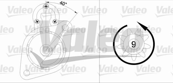 Valeo 433336 - Käynnistinmoottori inparts.fi