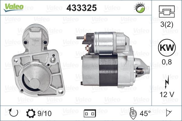 Valeo 433325 - Käynnistinmoottori inparts.fi