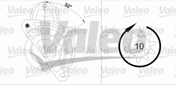 Valeo 433323 - Käynnistinmoottori inparts.fi