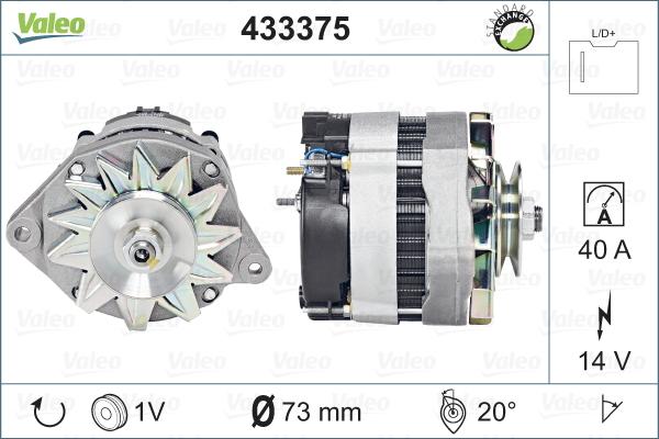 Valeo 433375 - Laturi inparts.fi