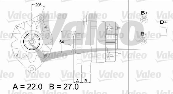 Valeo 433376 - Laturi inparts.fi