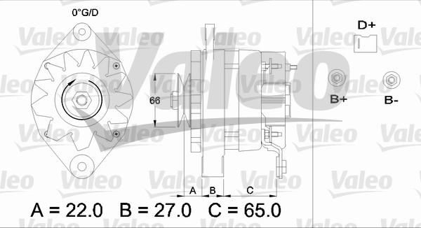 Valeo 433371 - Laturi inparts.fi