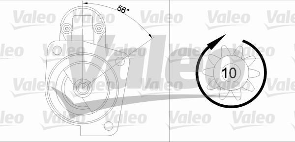 Valeo 433286 - Käynnistinmoottori inparts.fi