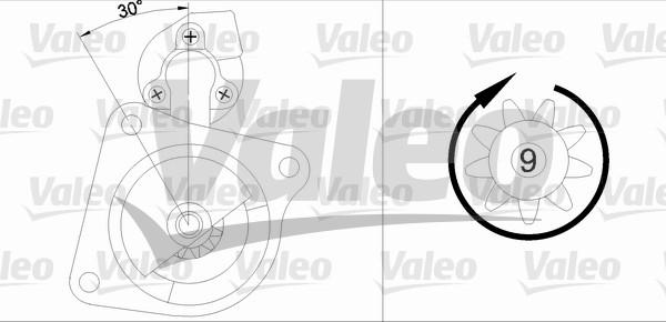 Valeo 433282 - Käynnistinmoottori inparts.fi