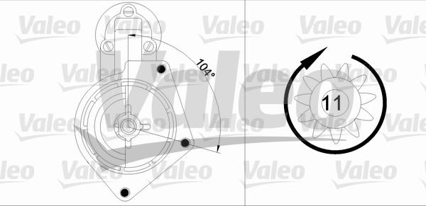 Valeo 433279 - Käynnistinmoottori inparts.fi