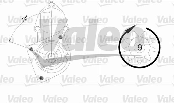 Valeo 433278 - Käynnistinmoottori inparts.fi