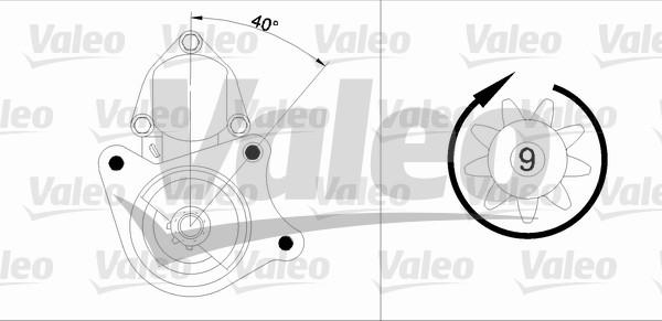 Valeo 433277 - Käynnistinmoottori inparts.fi