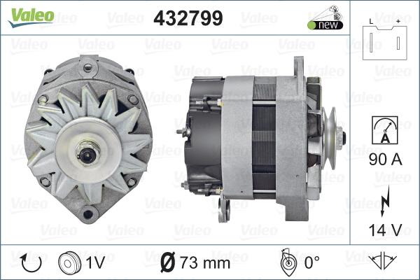 Valeo 432799 - Laturi inparts.fi