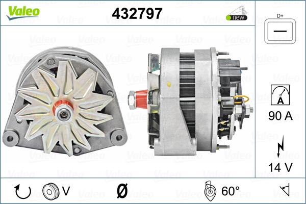 Valeo 432797 - Laturi inparts.fi