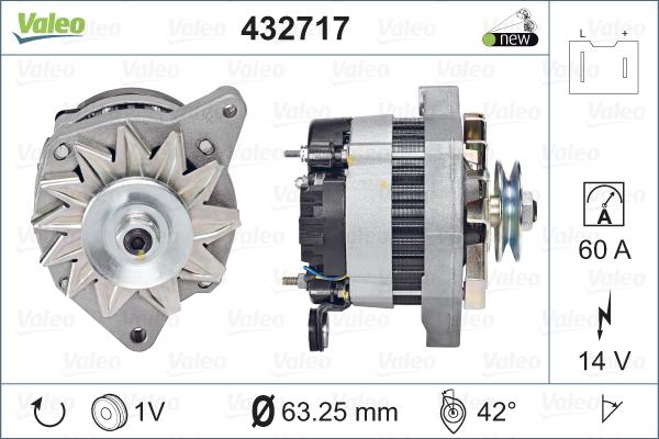 Valeo 432717 - Laturi inparts.fi