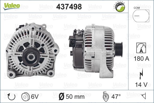 Valeo 437498 - Laturi inparts.fi