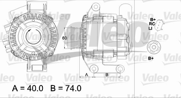 Valeo 437448 - Laturi inparts.fi