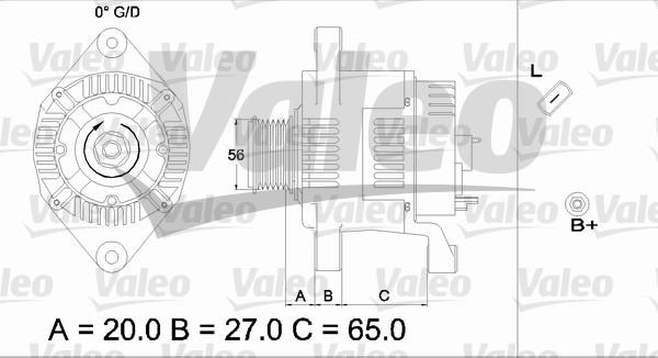 Valeo 437443 - Laturi inparts.fi