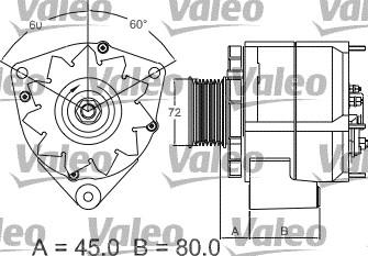 Valeo 437442 - Laturi inparts.fi