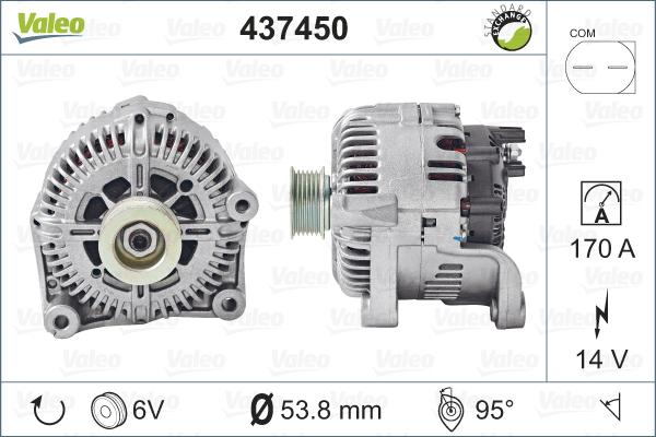 Valeo 437450 - Laturi inparts.fi