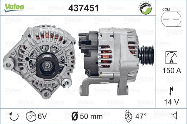 Valeo 437451 - Laturi inparts.fi