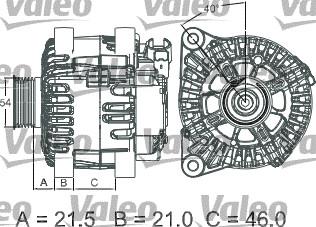 Valeo 437457 - Laturi inparts.fi