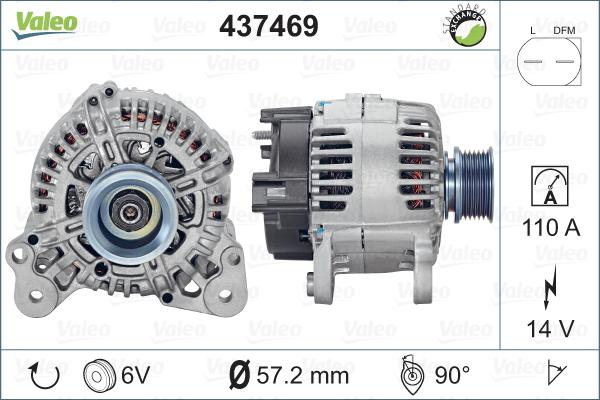 Valeo 437469 - Laturi inparts.fi