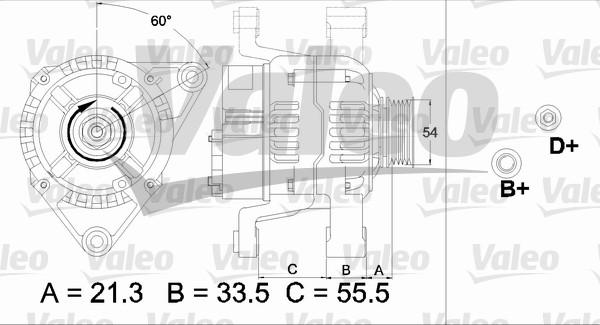 Valeo 437466 - Laturi inparts.fi