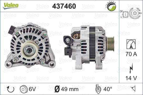 Valeo 437460 - Laturi inparts.fi