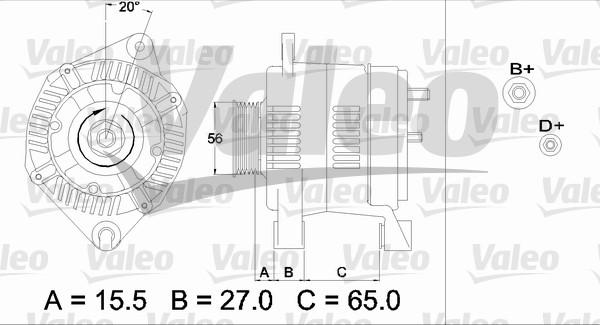 Valeo 437462 - Laturi inparts.fi