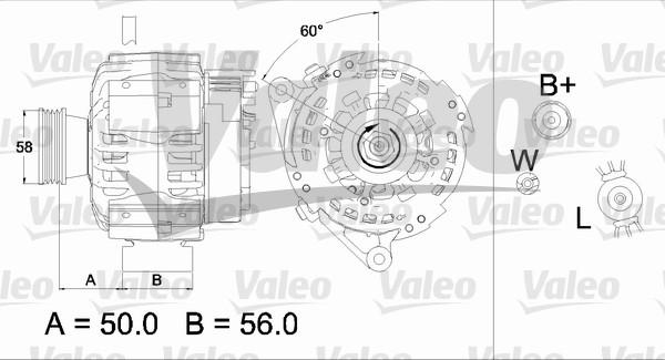 Valeo 437467 - Laturi inparts.fi