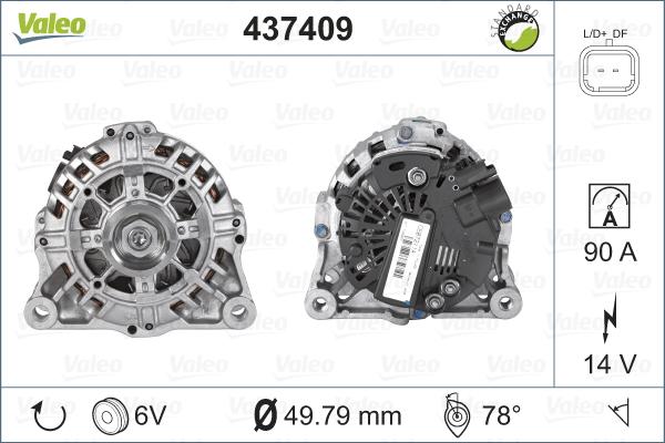 Valeo 437409 - Laturi inparts.fi