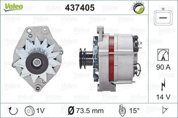 Valeo 437405 - Laturi inparts.fi