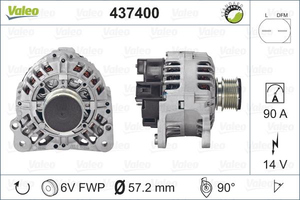 Valeo 437400 - Laturi inparts.fi