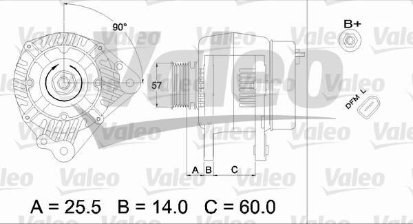 Valeo 437401 - Laturi inparts.fi