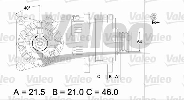 Valeo 437407 - Laturi inparts.fi