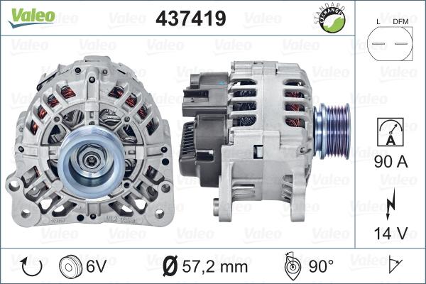 Valeo 437419 - Laturi inparts.fi