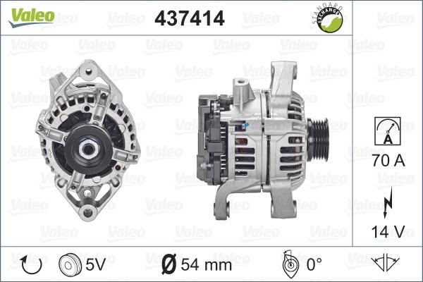 Valeo 437414 - Laturi inparts.fi