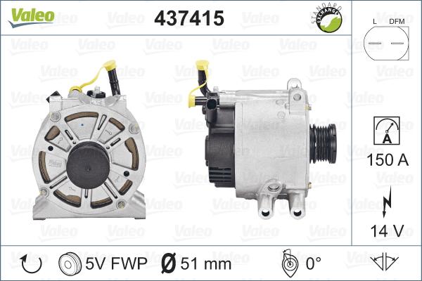 Valeo 437415 - Laturi inparts.fi