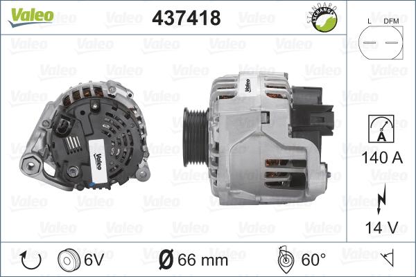 Valeo 437418 - Laturi inparts.fi