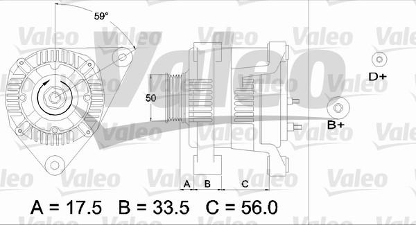 Valeo 437413 - Laturi inparts.fi