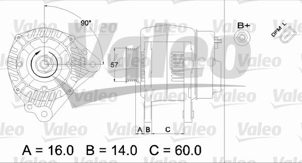 Valeo 437412 - Laturi inparts.fi