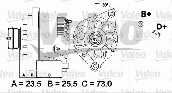 Valeo 437487 - Laturi inparts.fi