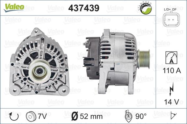 Valeo 437439 - Laturi inparts.fi